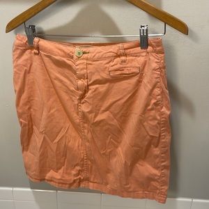 Christopher Blue Stretch Orange Skirt Sz 6